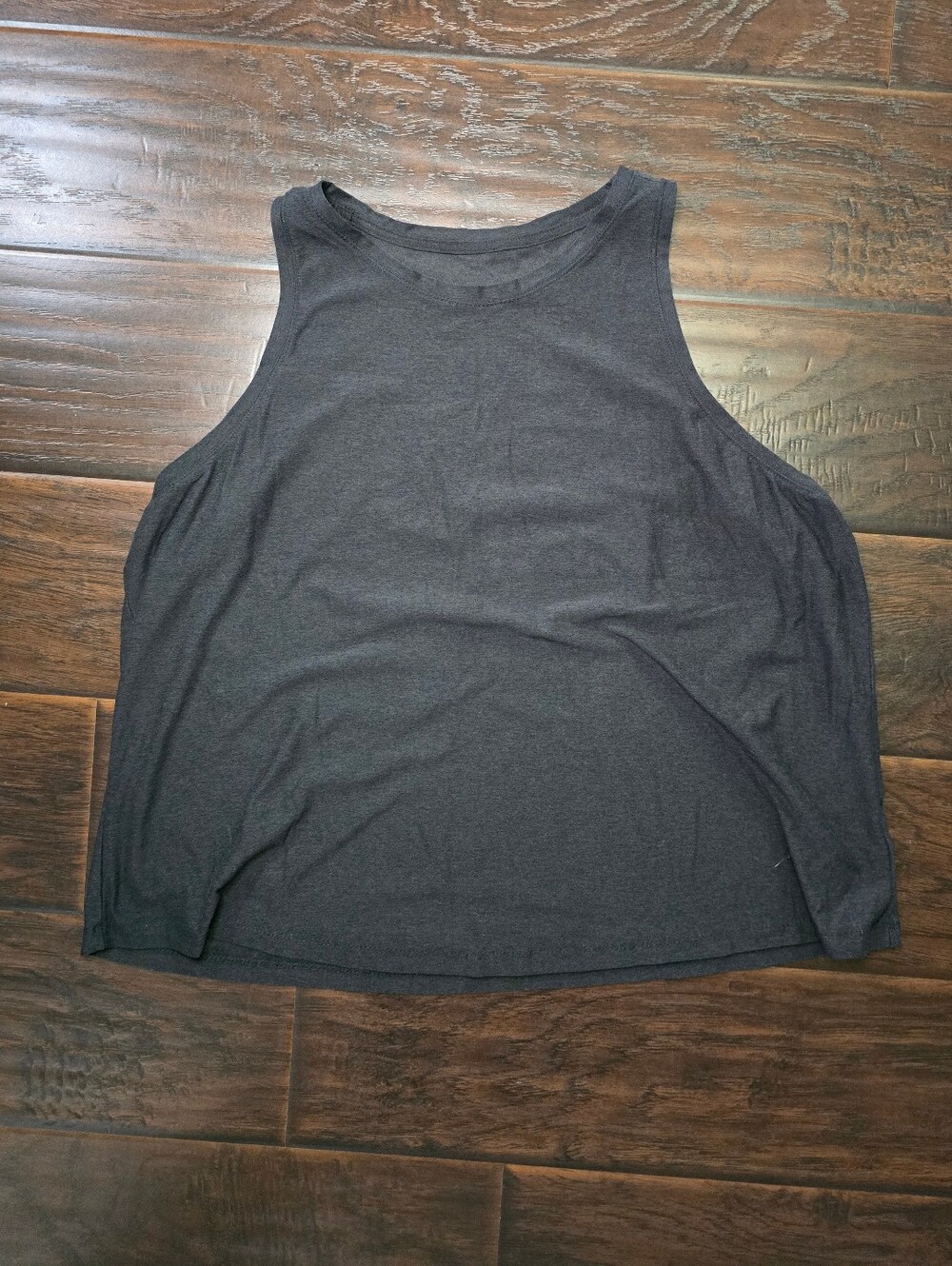Time and Tru Buttersoft Womens Athleisure Dark Grey Tank Top XL